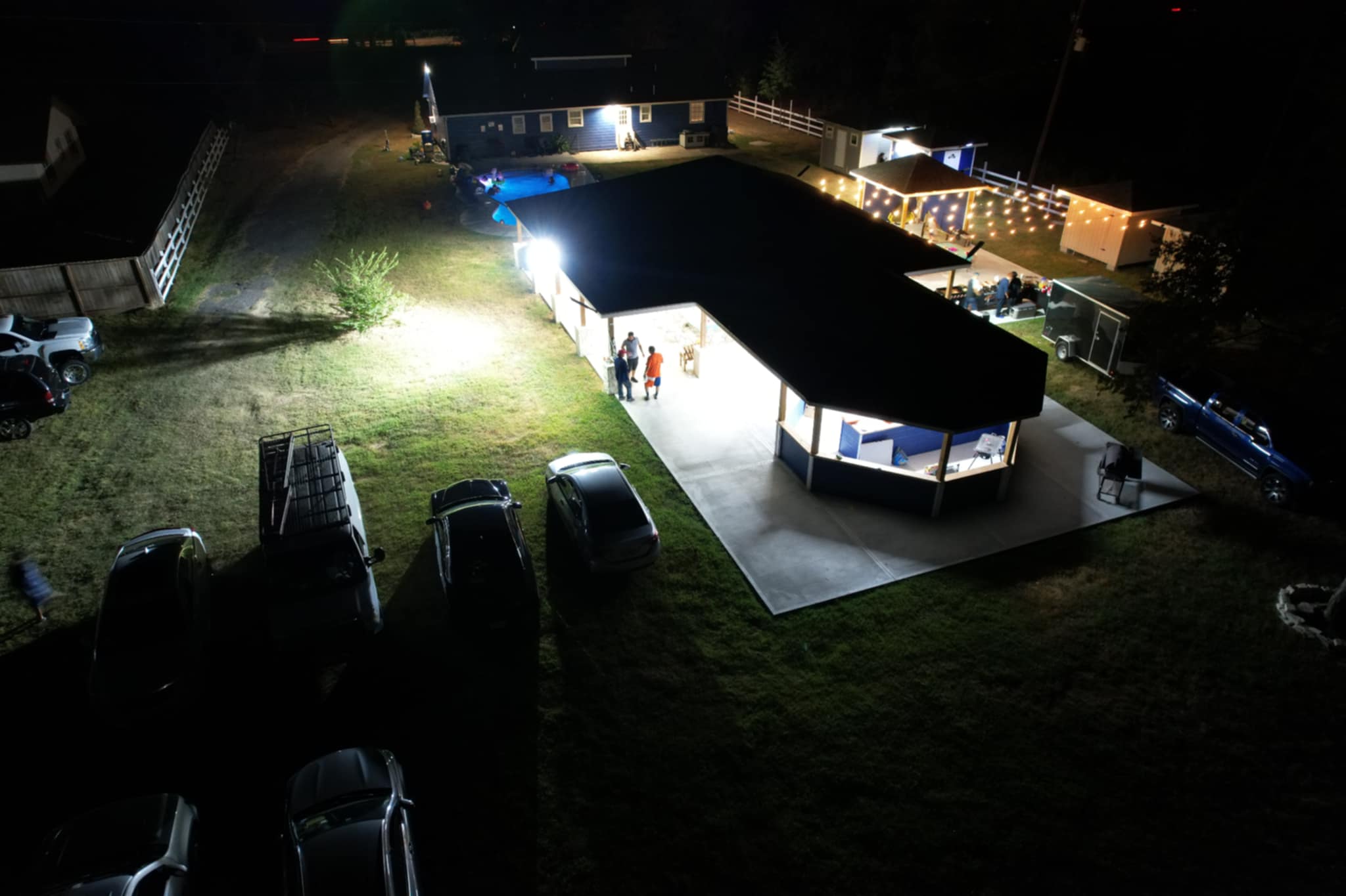 Venue at night