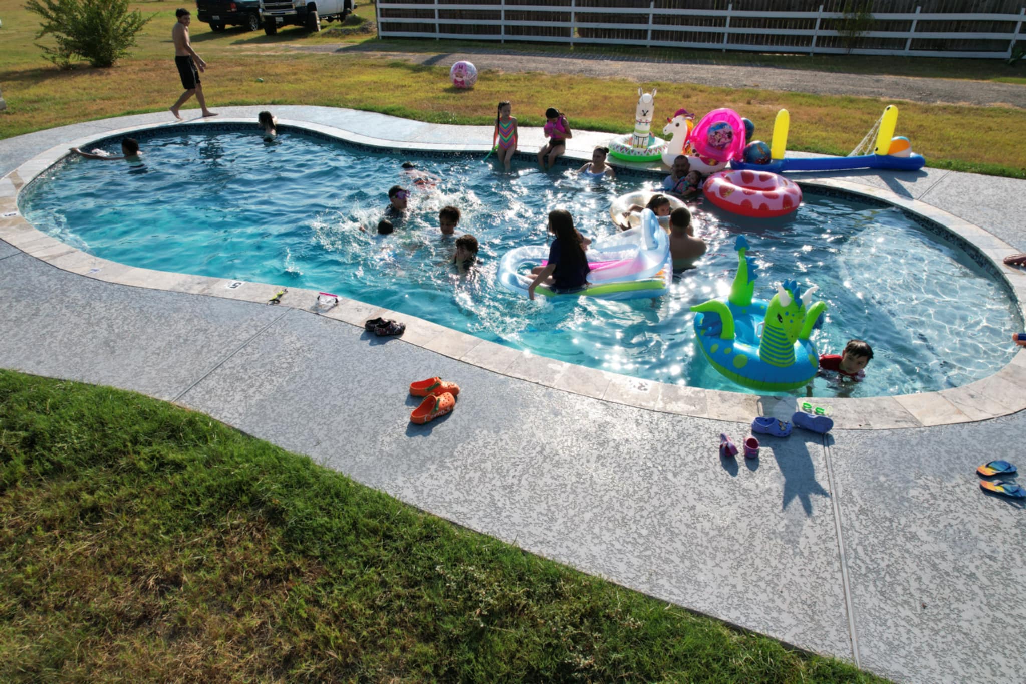 Swimming pool at Perla's Ranch